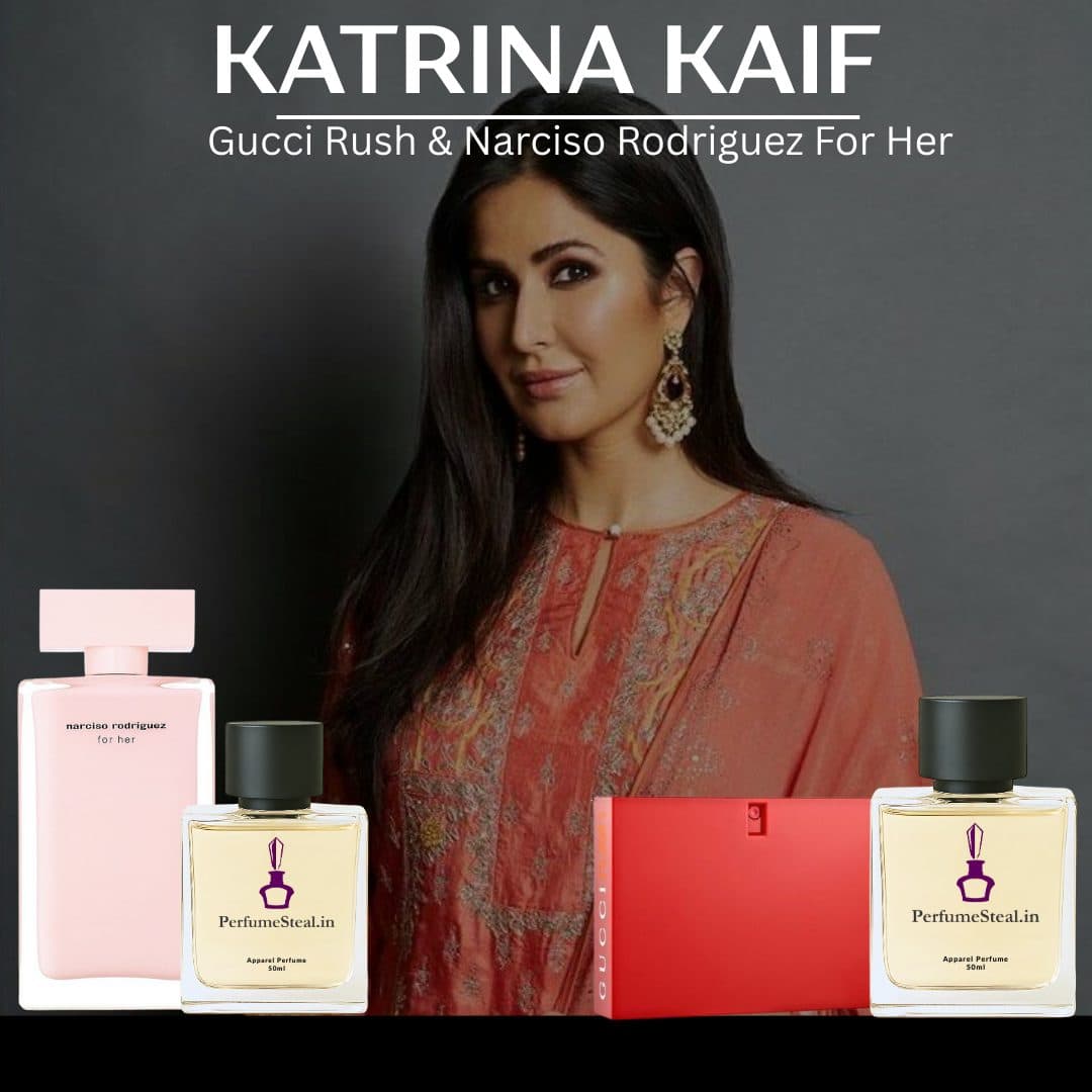 Katrina Kaif - Gucci Rush & Narciso Rodriguez For Her 5ml Combo by PerfumeSteal