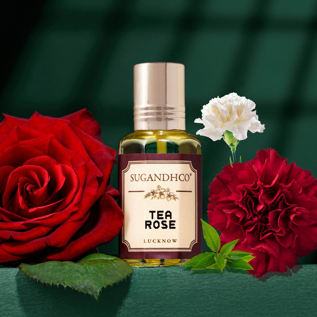 Tea Rose | Green Tea, Rose, Amber | Attar by Scentkart