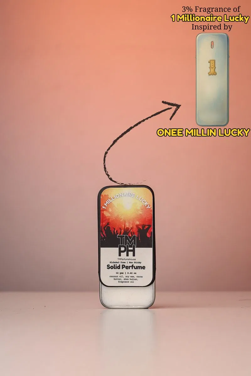 1 Millionaire & Lucky Solid Perfume by TM Fragrance