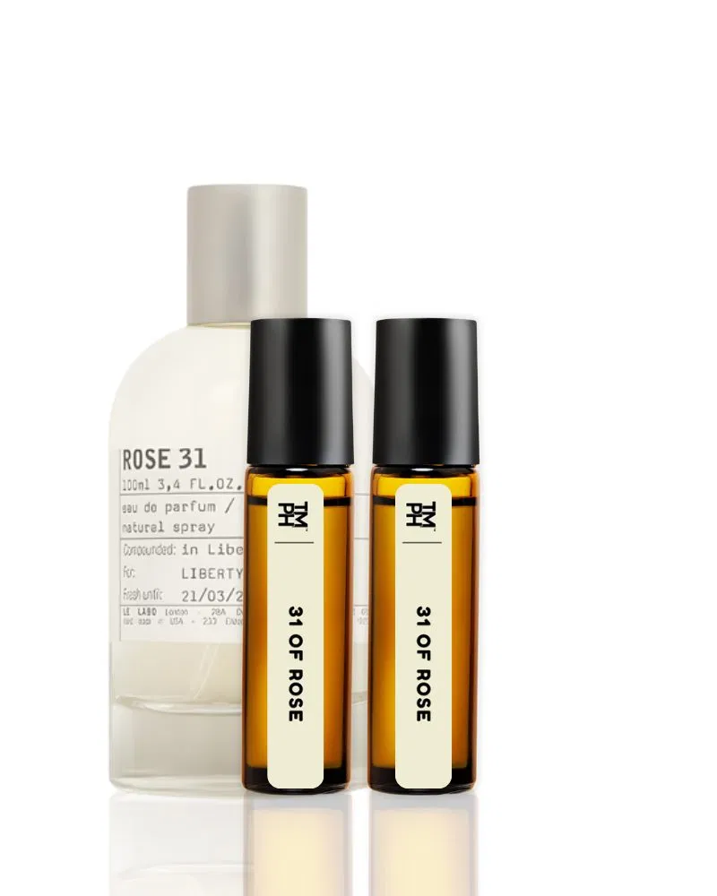 31 of Rose AT | Luxury Niche Attar – 10+ Hour Long Lasting Pure Oil - Inspired by Rse 31 by L Lbo by TM Fragrance