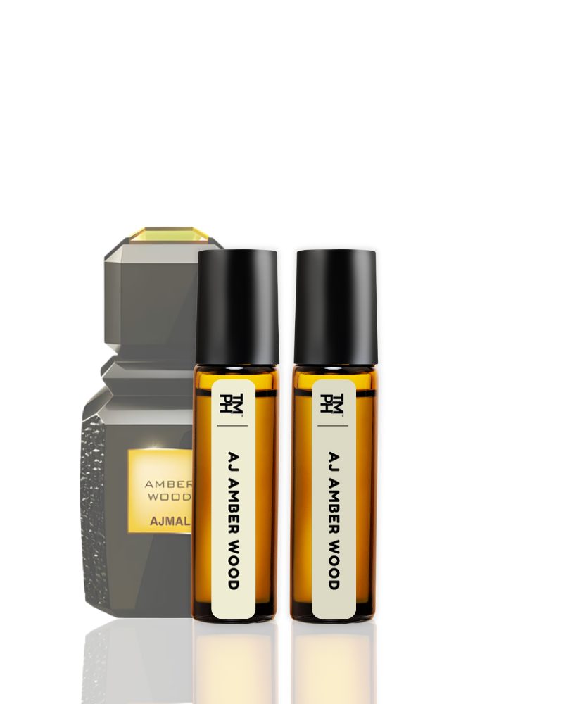 AJ AMBER WOOD AT | Luxury Niche Attar – 10+ Hour Long Lasting Pure Oil - Inspired by Amber Wood by Aj*al by TM Fragrance