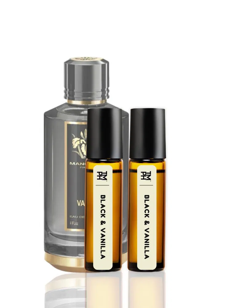 Black & Vanilla AT | Luxury Niche Attar – 10+ Hour Long Lasting Pure Oil - Inspired by Blck Vnill by Mncr* by TM Fragrance