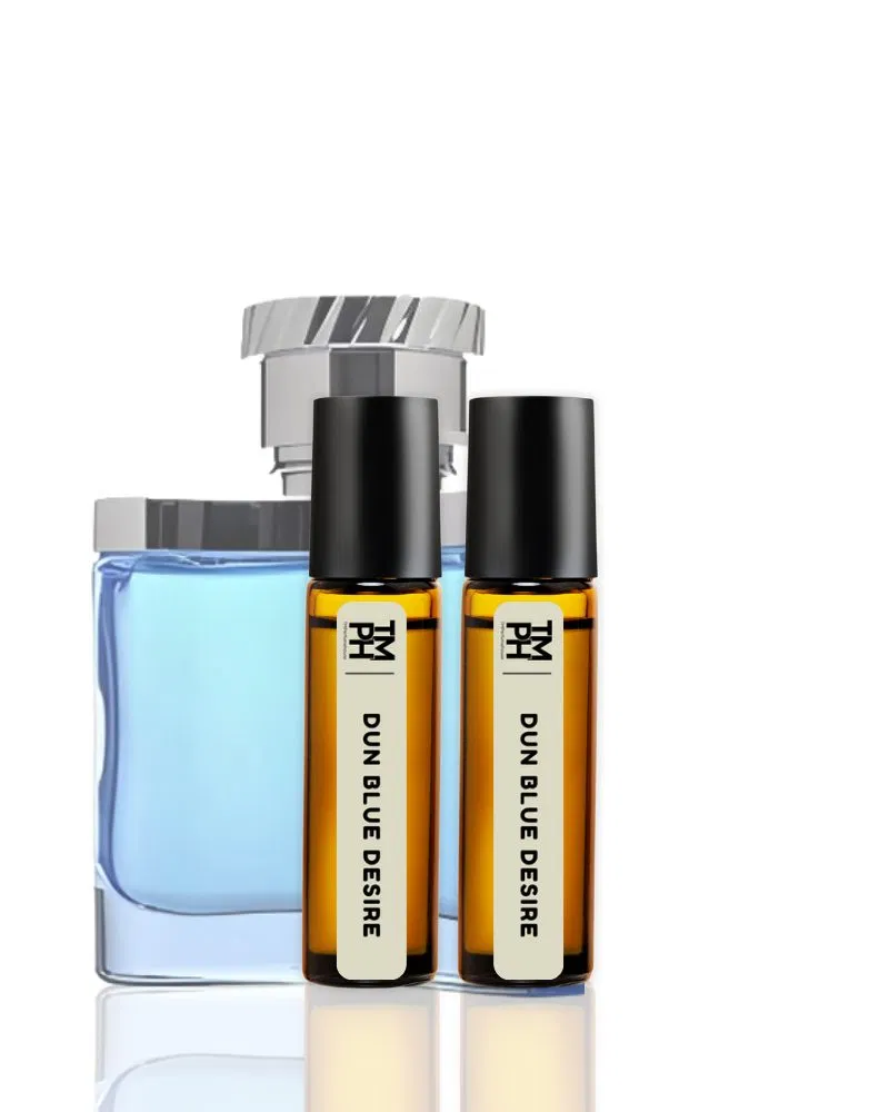 DUN BLUE DESIRE AT | Luxury Designer Attar – 10+ Hour Long Lasting Pure Oil - Inspired by Desire Blue Ocean by Du*hill by TM Fragrance