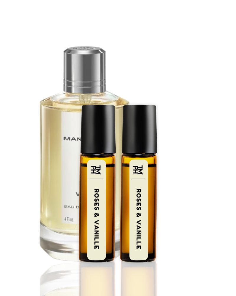Roses & Vanille AT | Luxury Niche Attar – 10+ Hour Long Lasting Pure Oil - Inspired by Rses Vnille by Mnc by TM Fragrance