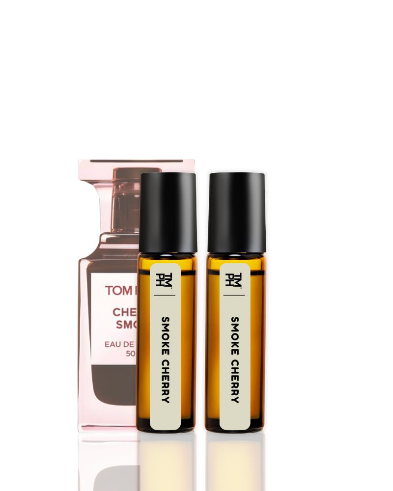 SMOKE CHERRY AT | Luxury Designer Attar – 10+ Hour Long Lasting Pure Oil - Inspired by To Ford Lost Cherry by TM Fragrance